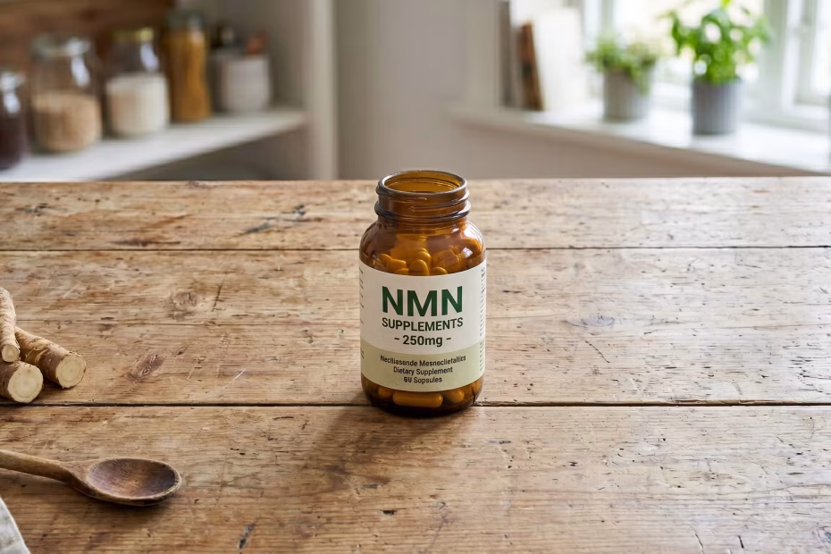 NMN supplement bottle