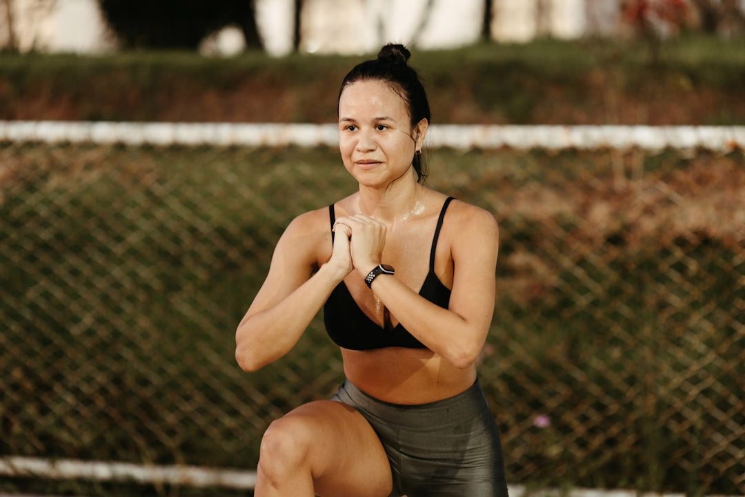 Woman doing fasted cardio