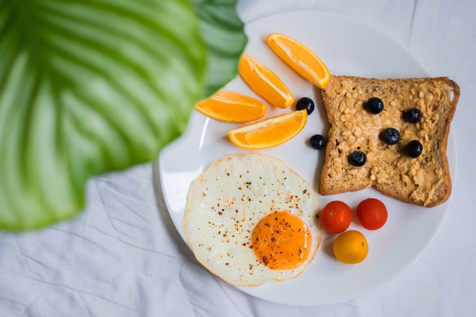 Healthy food rich in tryptophan and nutrients that may boost serotonin production
