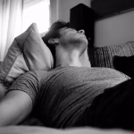 Man experiencing sleep problems and looking to improve sleep quality